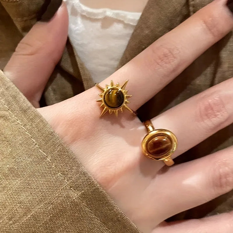 Tiger eye ring