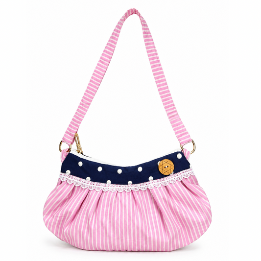 Lacy Cotton Candy shoulder bag