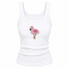 Flamingo beaded tank top