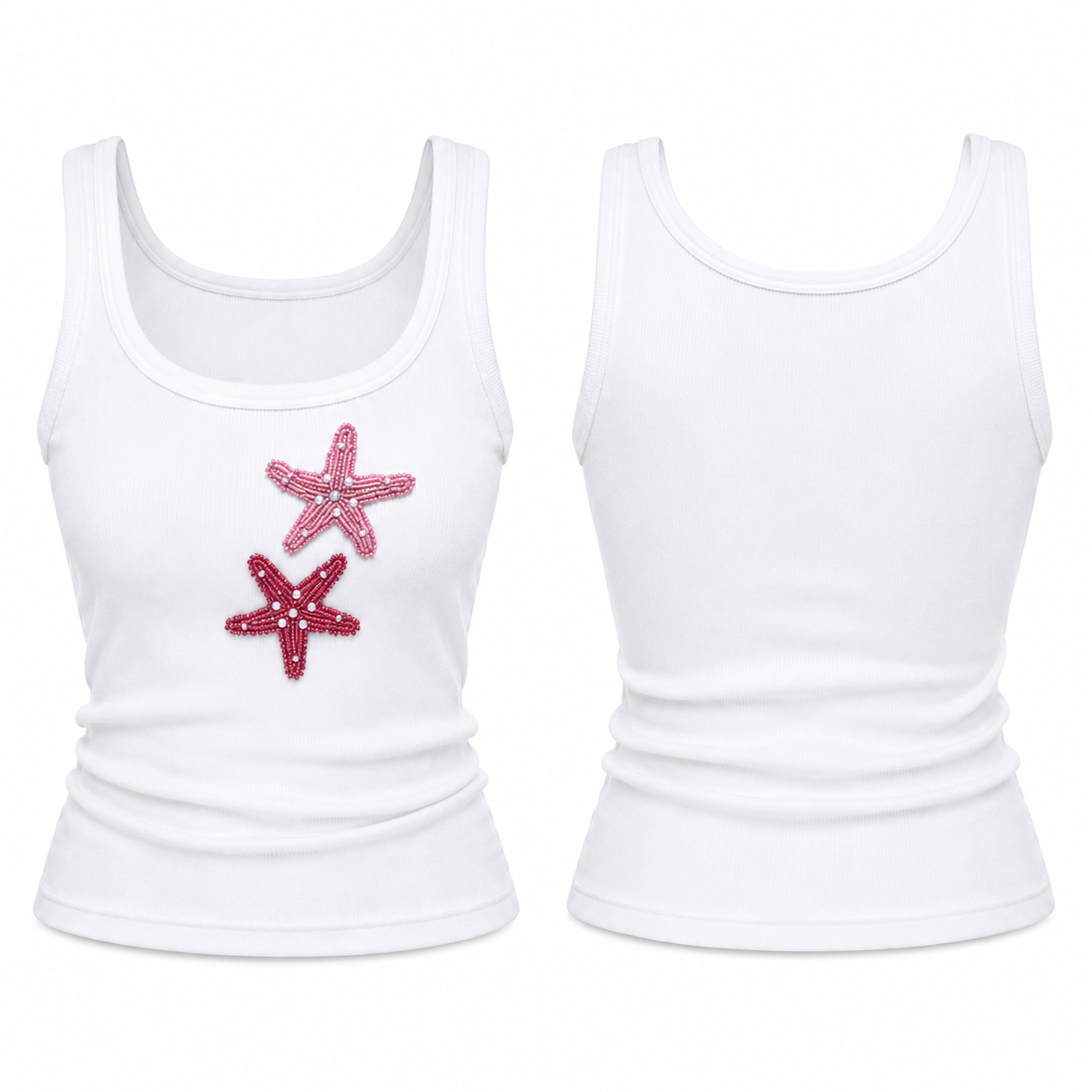 Starfish beaded tank top