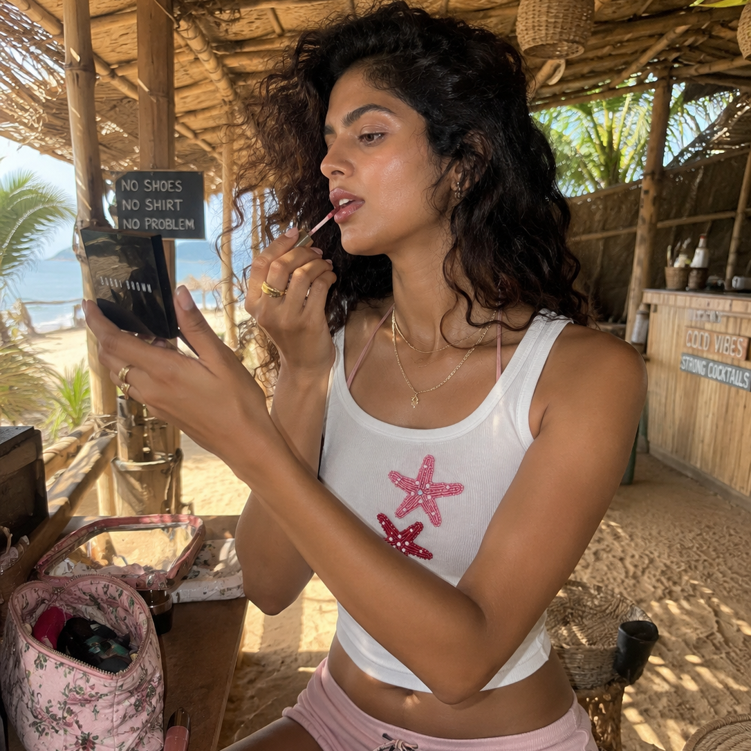 Starfish beaded tank top