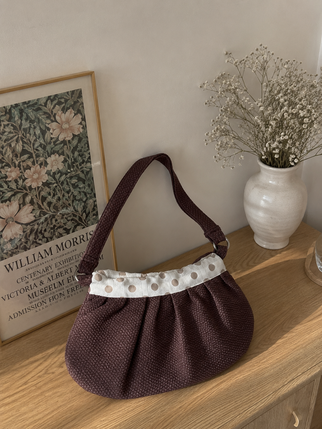 Mocha shoulder bag
