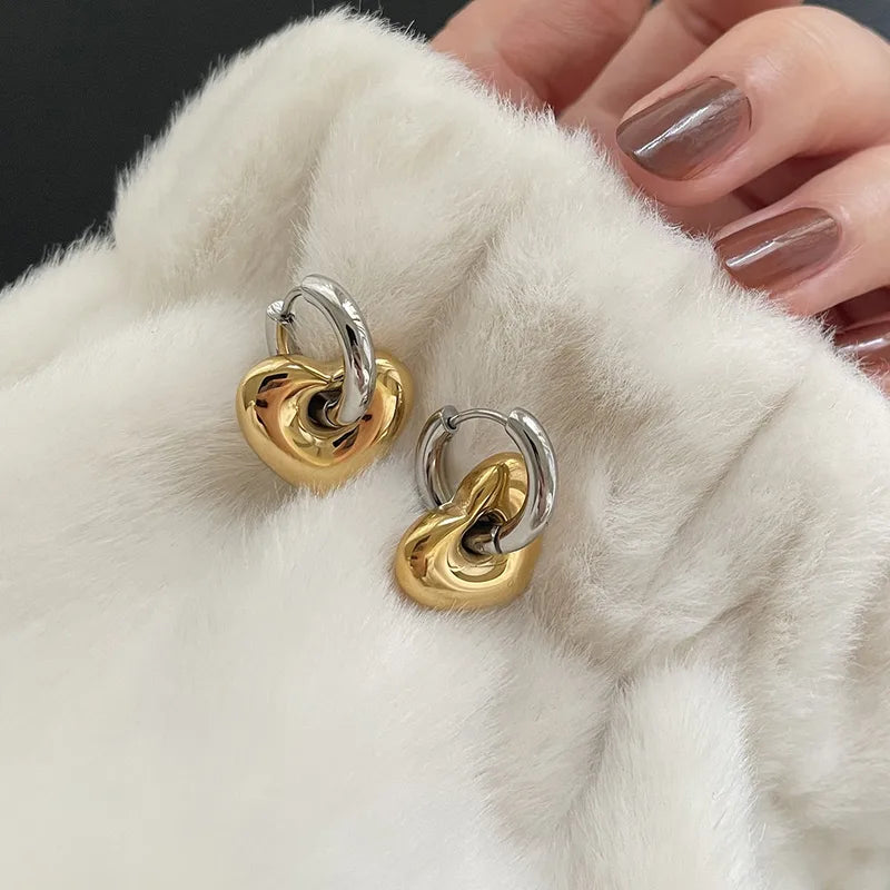 Sweetheart huggies (18k gold plated)