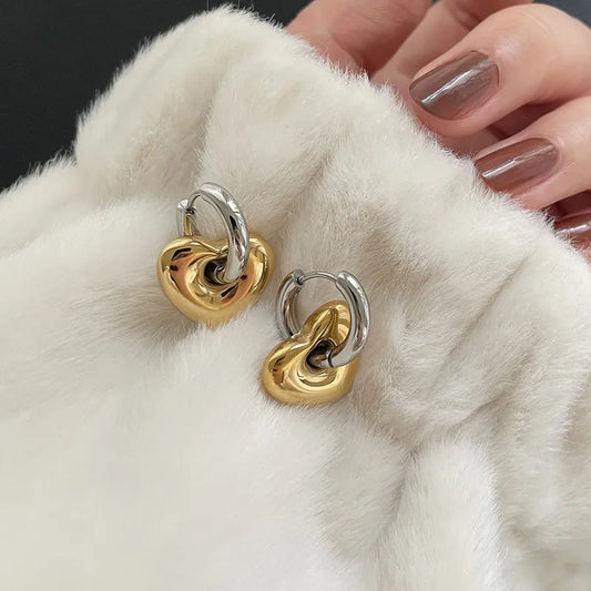 Sweetheart huggies (18k gold plated)