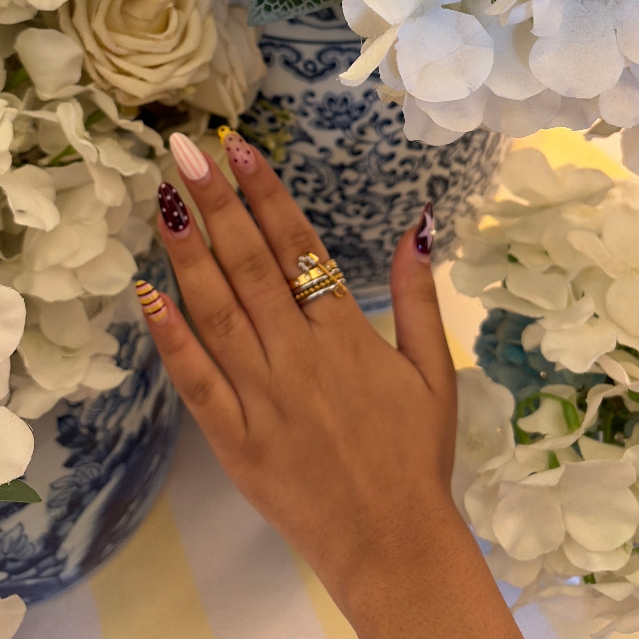 'Promise Ring' Set Of 2 | 18K Gold Plated