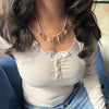 Roselle Charm Necklace