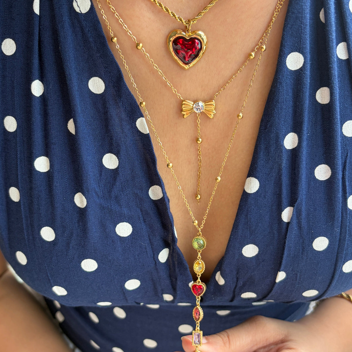 Juliet’s Necklace Stack | 18K Gold Plated (Set Of 3 Necklace)