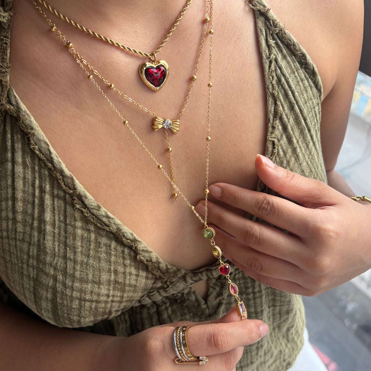 Juliet’s Necklace Stack | 18K Gold Plated (Set Of 3 Necklace)