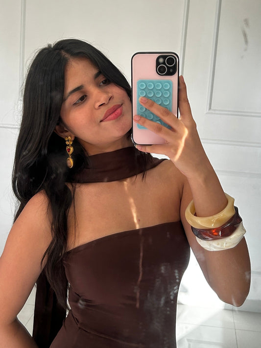 Noraa resin bangles stack of 3