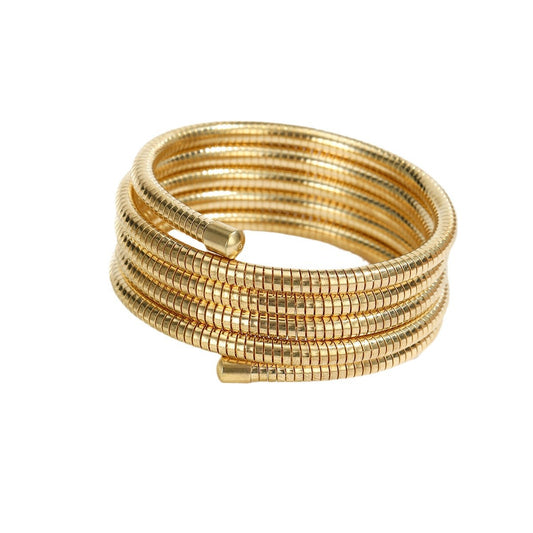 Spiral chunky bangle