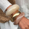 "IT Girl Resin Chunky Bangle Set"