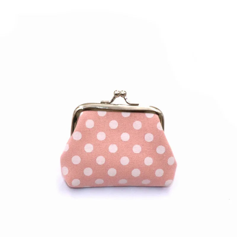 Polka dot coin purse