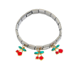 Cherry Italian Charm Bracelet