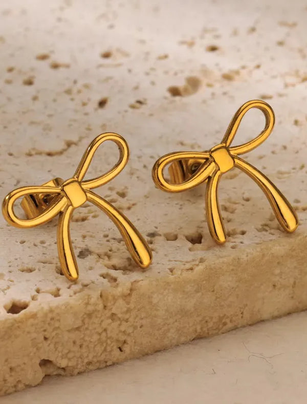 Bow ear studs