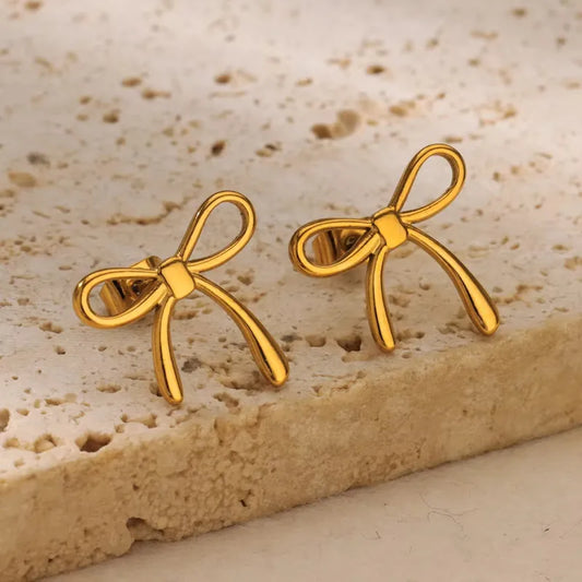 Bow ear studs