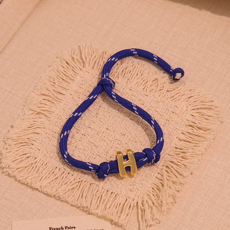 Bubble initial bracelet