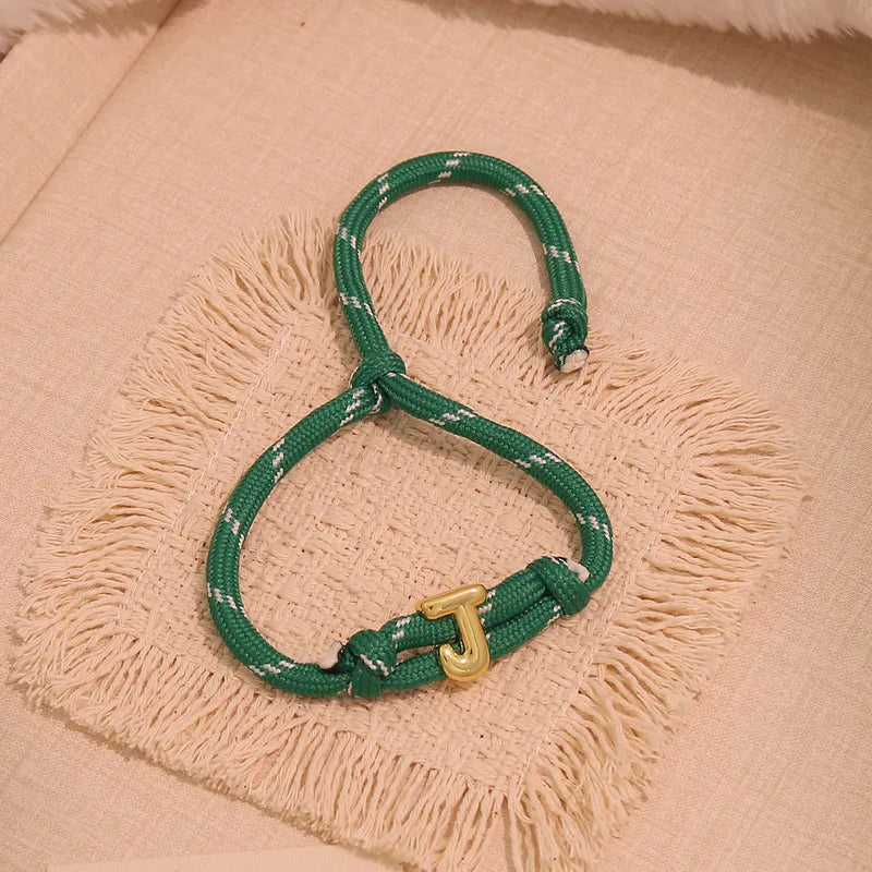 Bubble initial bracelet