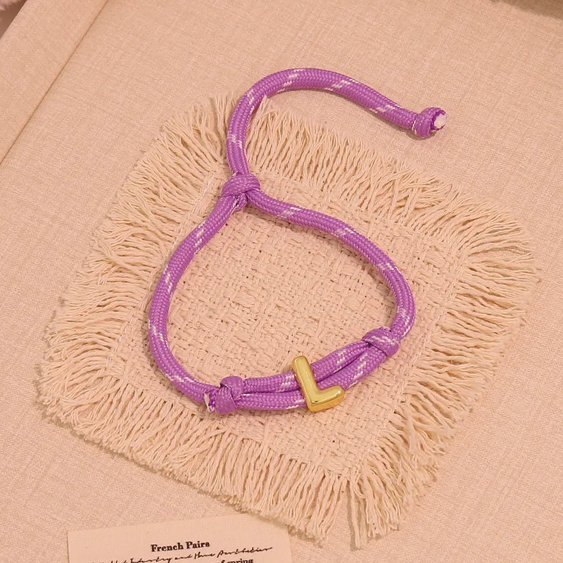 Bubble initial bracelet