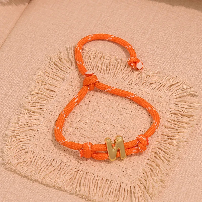 Bubble initial bracelet