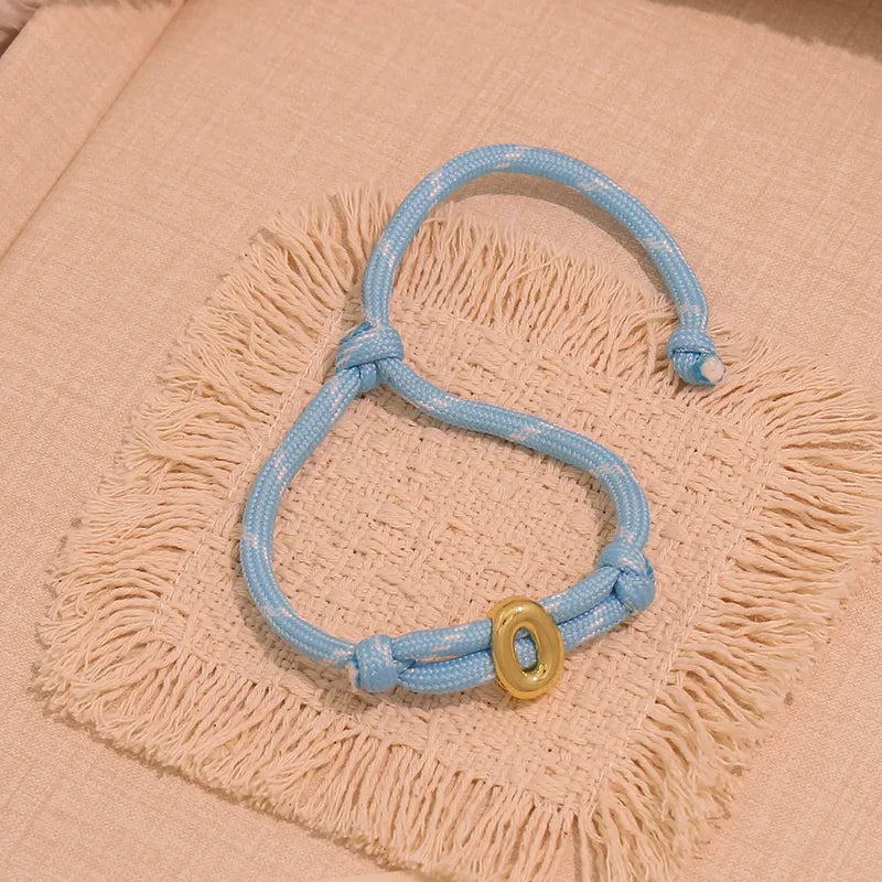 Bubble initial bracelet