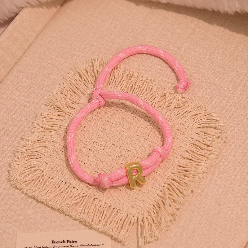 Bubble initial bracelet