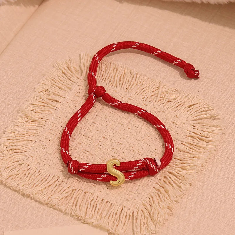 Bubble initial bracelet