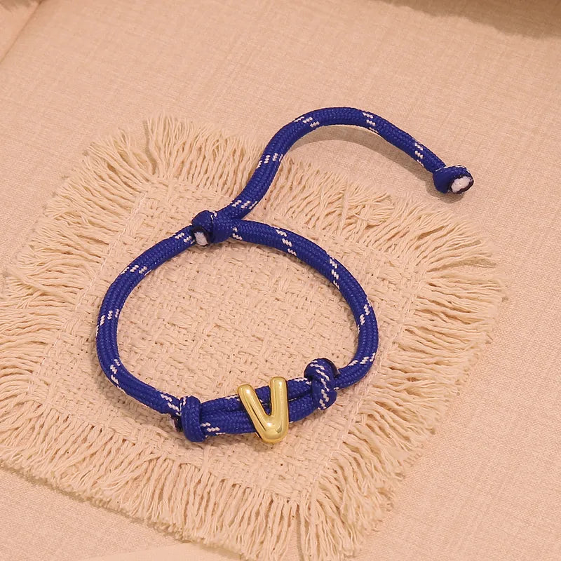 Bubble initial bracelet