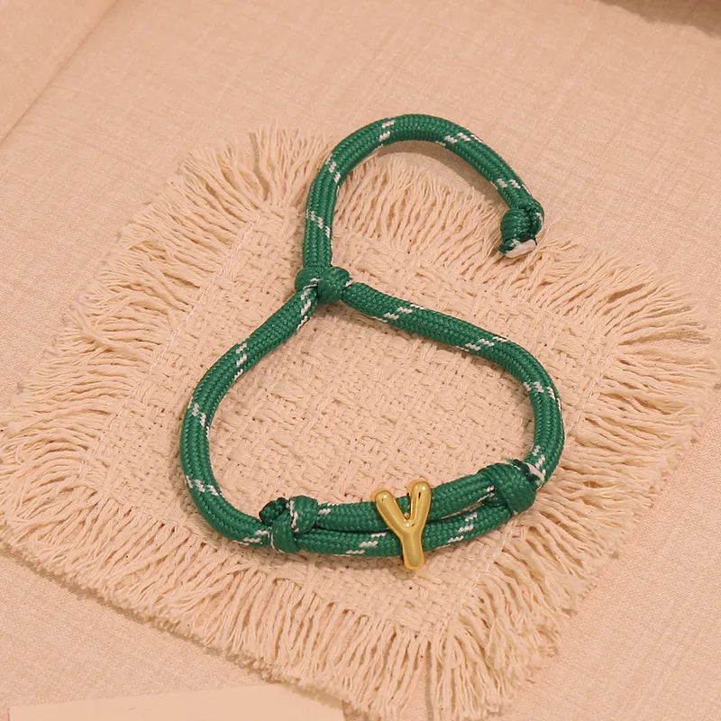 Bubble initial bracelet