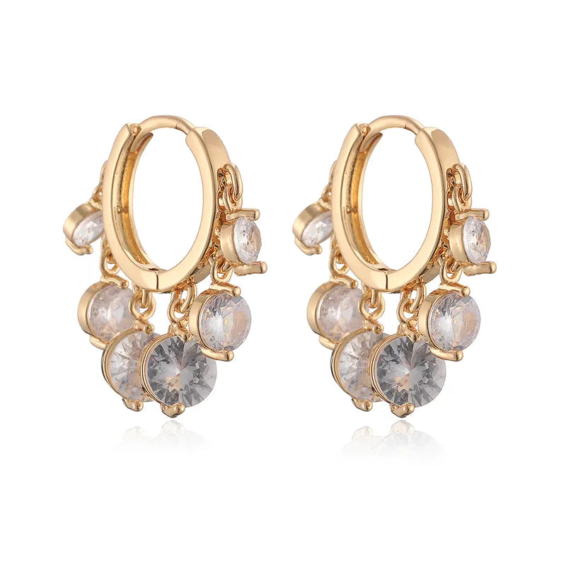 Droplet necklace & earrings set | 18K Gold Plated
