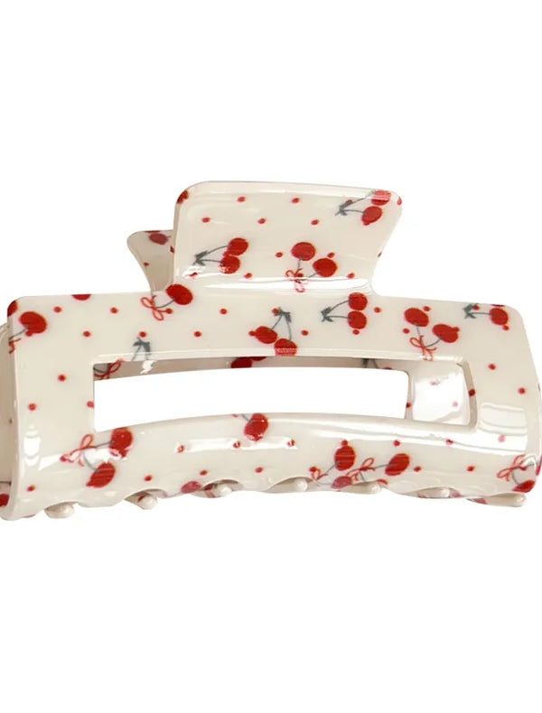 Cherry square claw clip