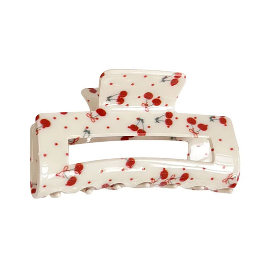 Cherry square claw clip