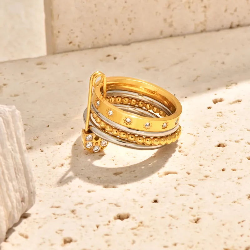 "Pinned to you" ring