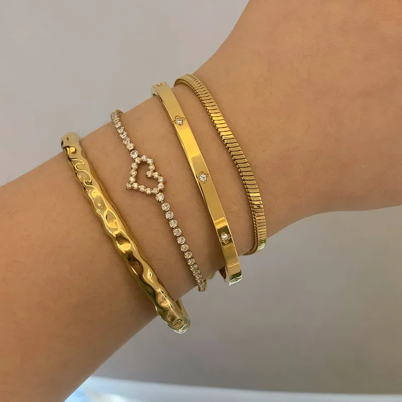 Heart Tennis Bracelet