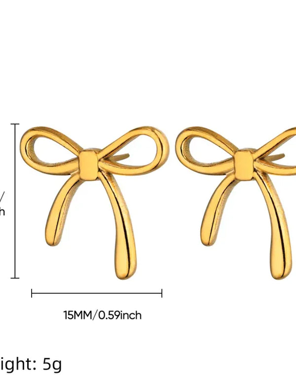 Bow ear studs