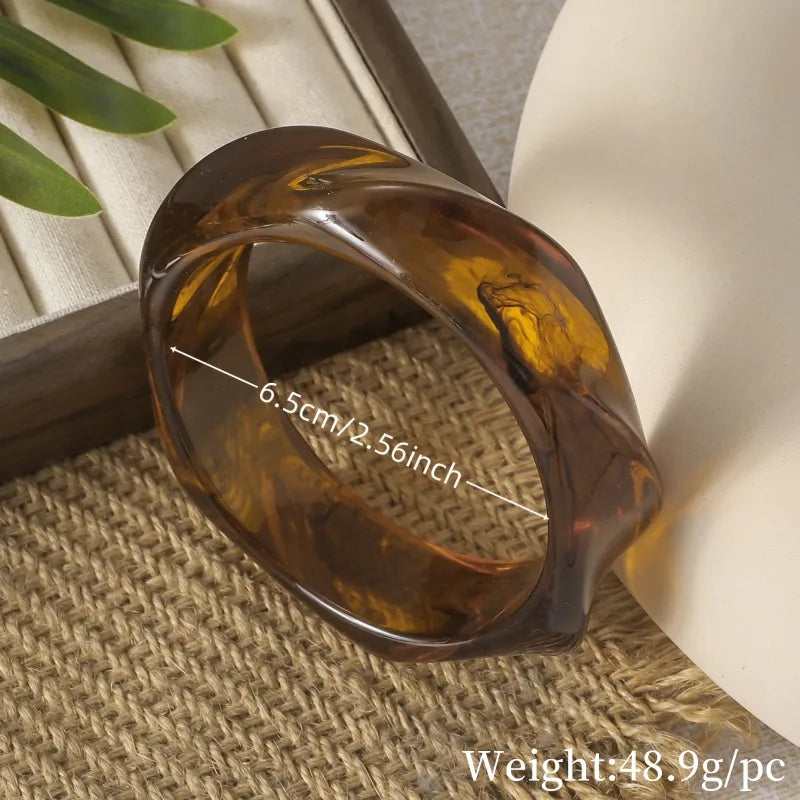 Noraa Resin Bangles Stack Of 3