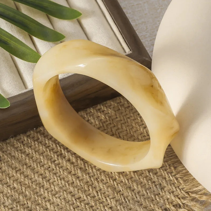 Noraa Resin Bangles Stack Of 3