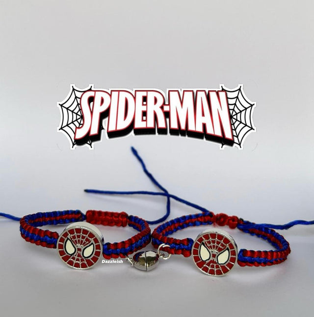 spiderman inspired magnetic heart bands