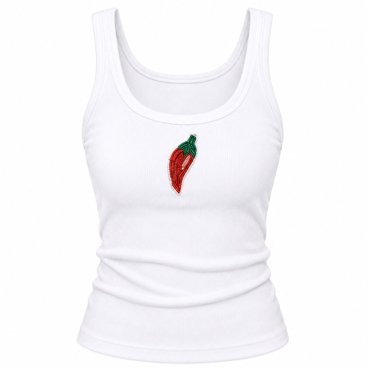 Mirchi beaded tank top