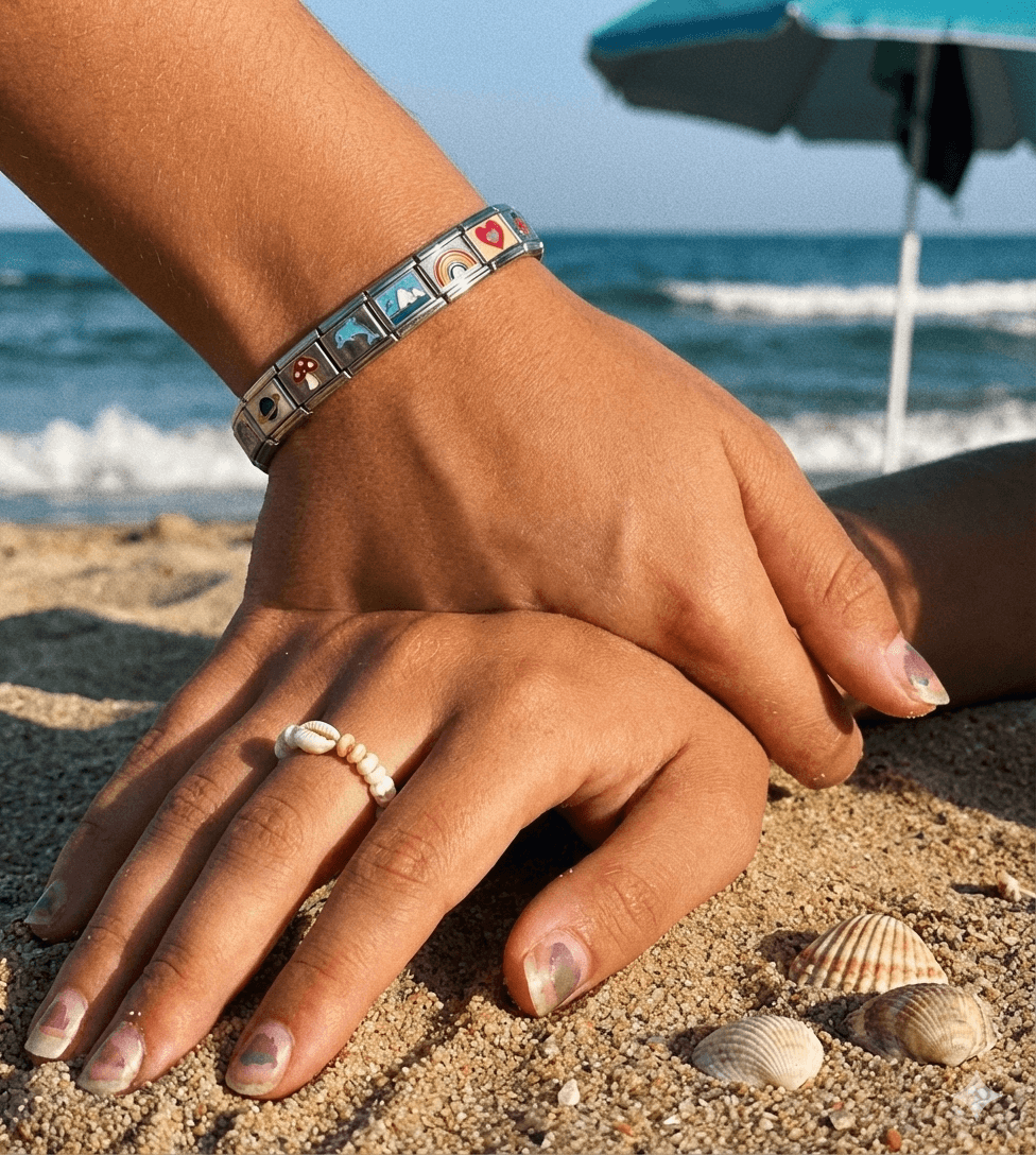 thumbnail image 2 of Tell Your Story One Link At A Time With Italian-made Charm Bracelets, Proudly Sold In Canada. DM For Details Or Follow The #linkinbio 2 of 14