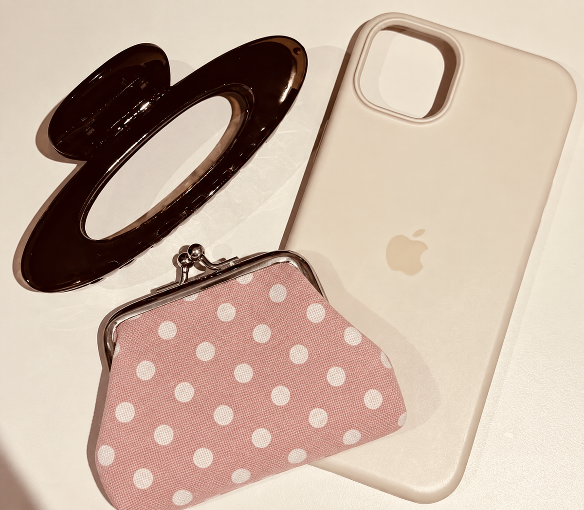 Polka dot coin purse