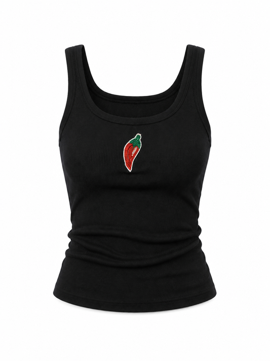 Mirchi beaded tank top