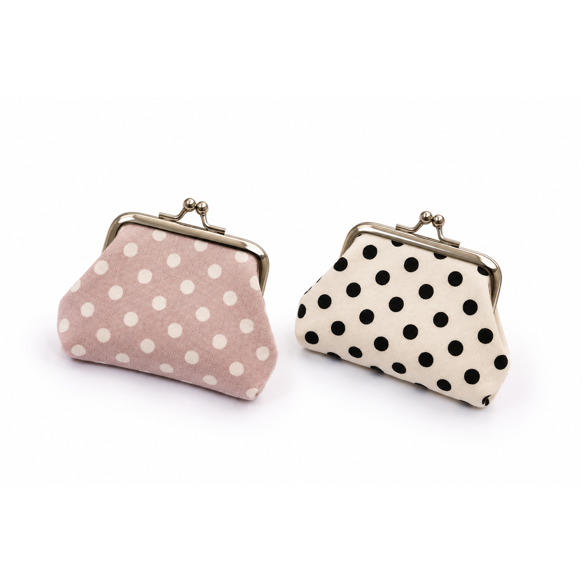 Polka dot coin purse