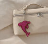 Dolphin beaded bag charm