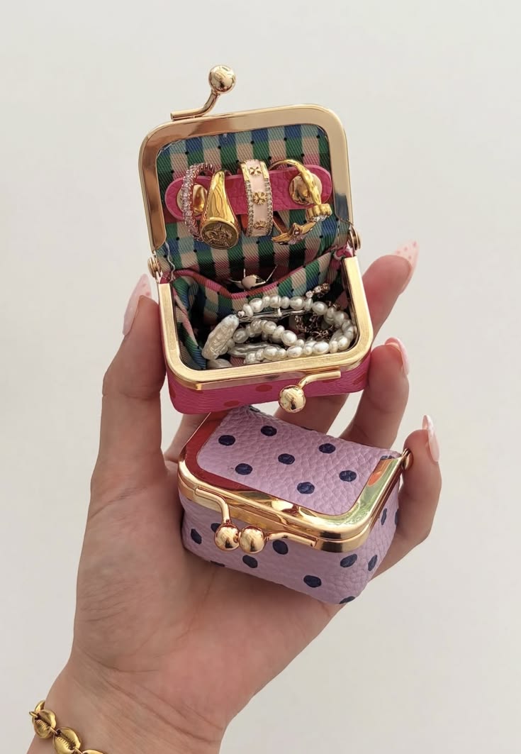 Polka Dot Mini Jewelry Case