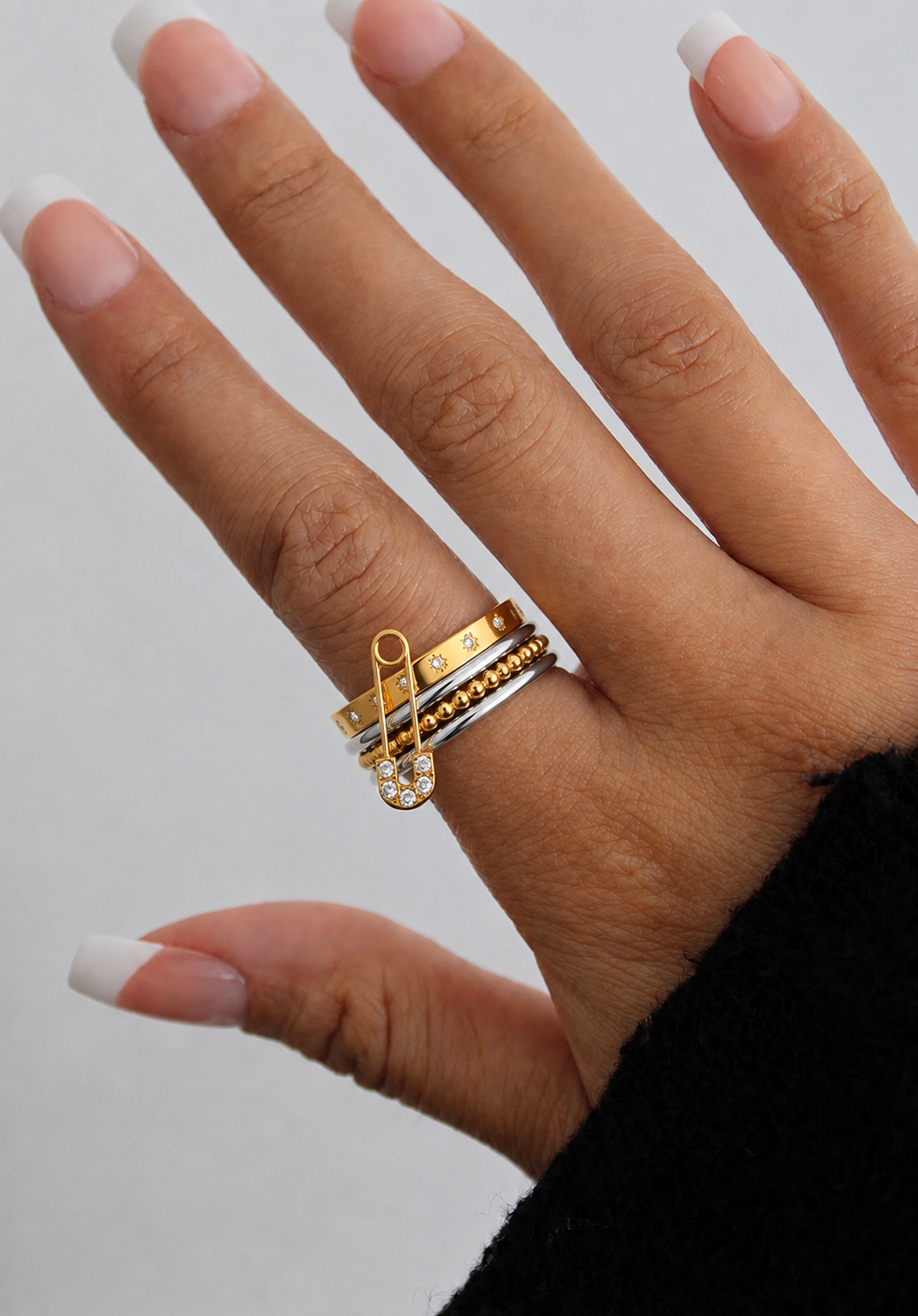 "Pinned to you" ring