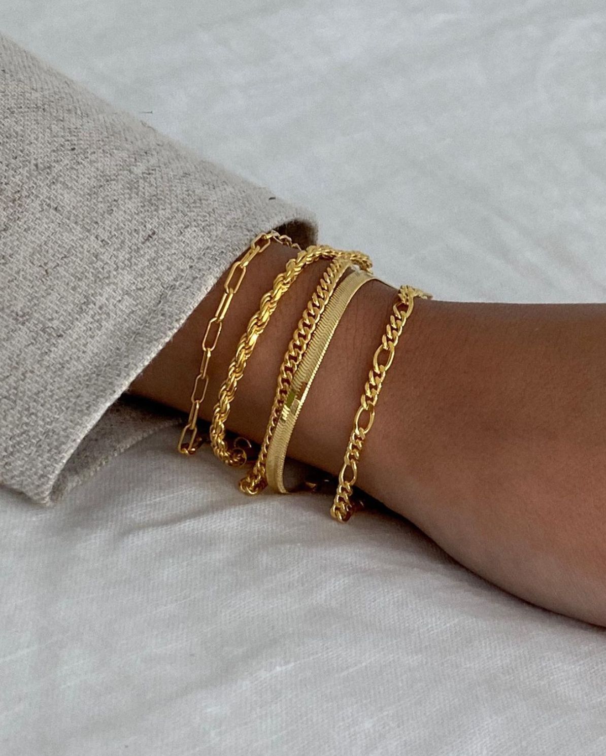 Rope Bracelet | 18k gold plated