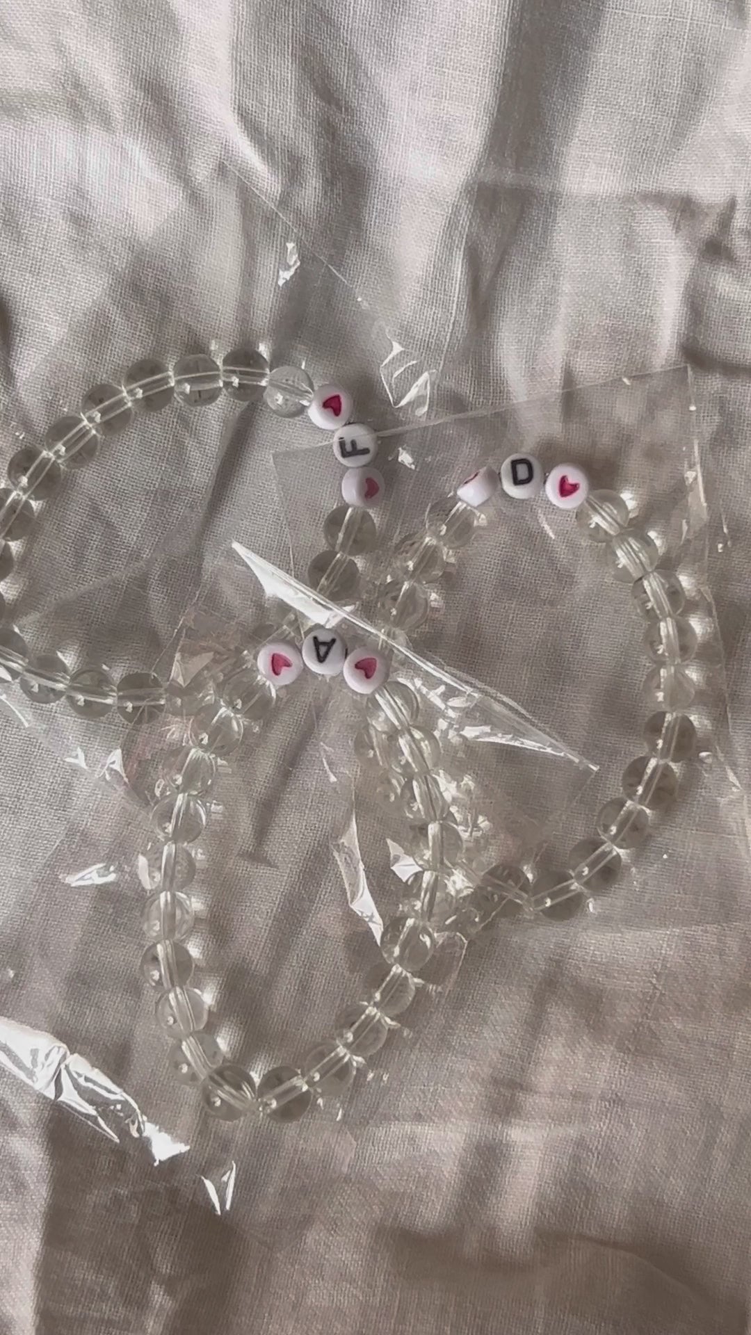 Initial friendship bracelets