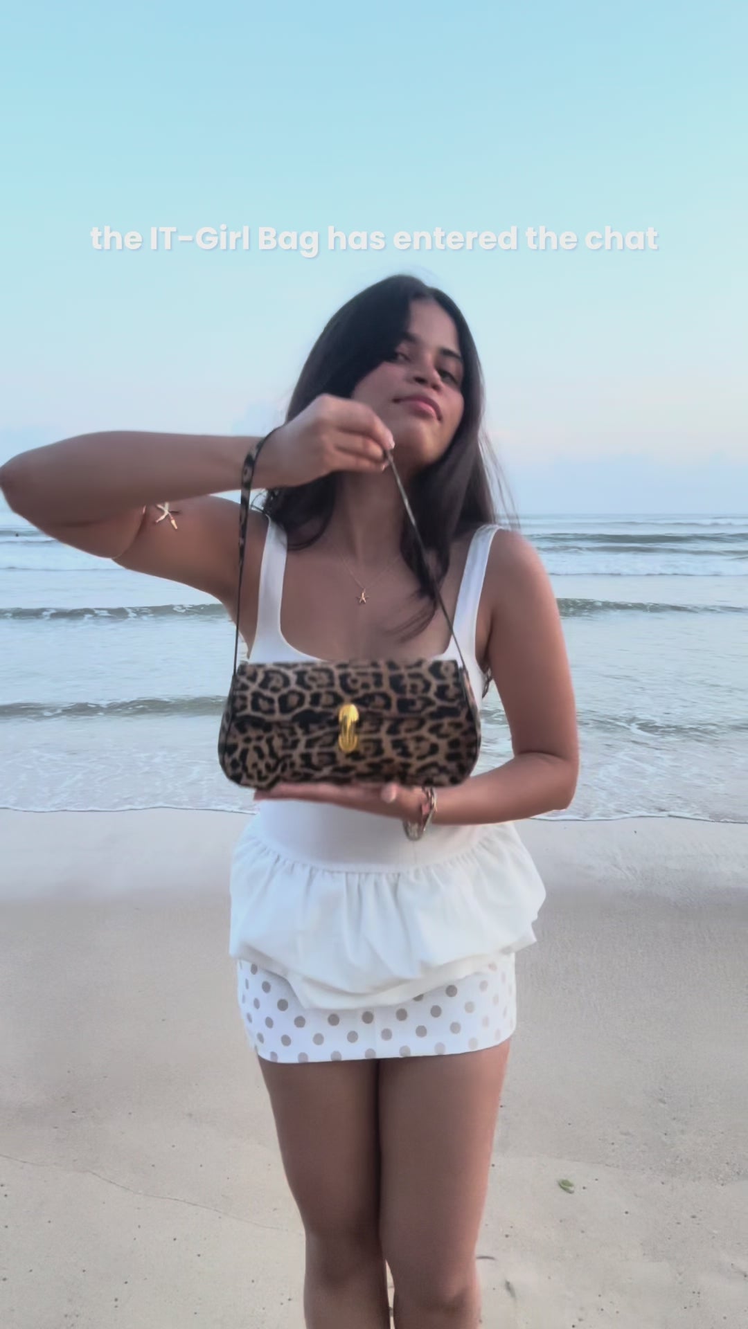 It Girl Leopard Shoulder Bag