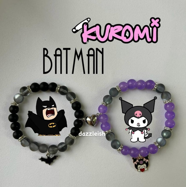 Batman X Kuromi Matching Bracelets.